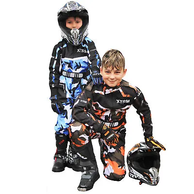 Kart Suit Kids TRM Motocross Race One Piece Quad Enduro Off Road Overalls • £25.99