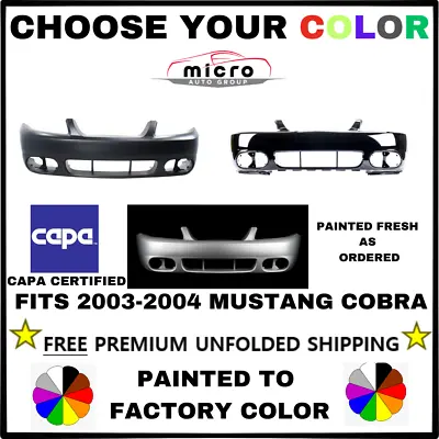 New Capa Front Bumper Cover For 2003-2004 Cobra *choose Your Color* Fo1000533 • $499