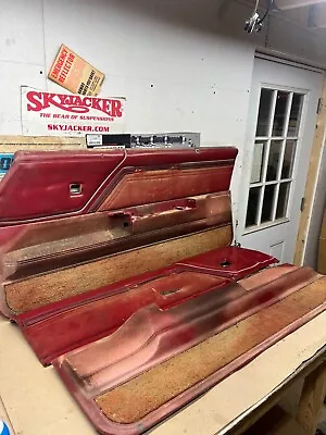 1978 1979 1980 Cutlass Supreme Cherry Bright Red Upper Lower Door Panels Pair 78 • $279.99