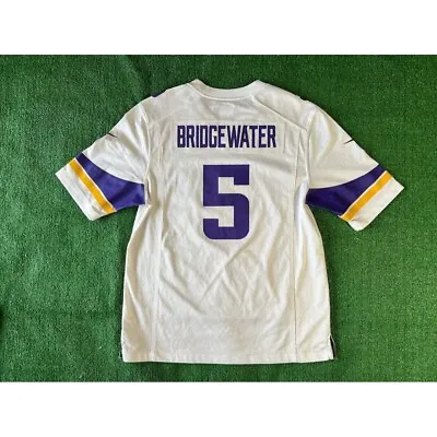 Teddy Bridgewater #5 Minnesota Vikings Nike On Field Jersey Sz M White • $16.80