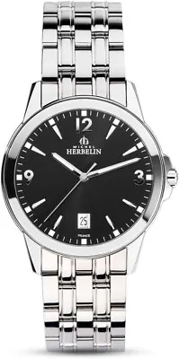 Michel Herbelin Unisex Analogue Quartz Watch With Stainless Steel Strap 12250/B1 • £249