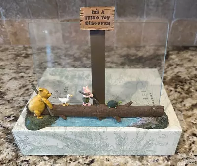 Disney Classic Winnie The Pooh Piglet Glass Picture Frame Michel & Co Figure • $17.99