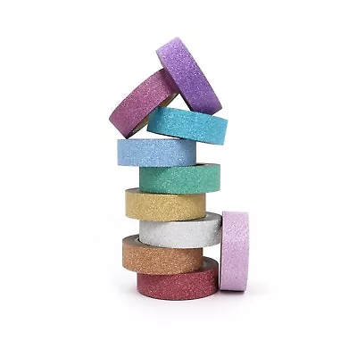 $5.50 • Buy Glitter Tape Multi-Coloured Washi For Cardmaking And Scrapbooking 