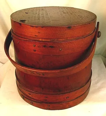 ANTIQUE FIRKIN 18XX STENCIL *GREAT PATINA* C.1840 • $229.99