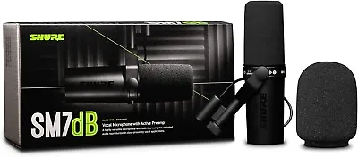 BRAND NEW Shure SM7DB Dynamic Microphone With Built-In Active Cloudlifter Preamp • £419.99