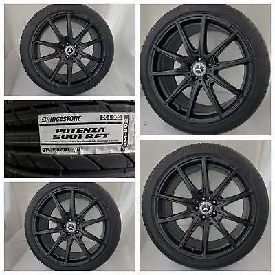 OEM 20  AMG NEW Runflat Tires Mercedes S560 S550 S500 Black Wheels Rims $3785obo • $3785