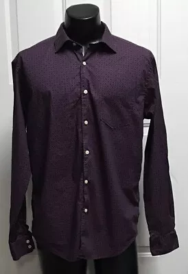 Ems Of Masons Mens Geometric Purple Button Shirt XL • $15