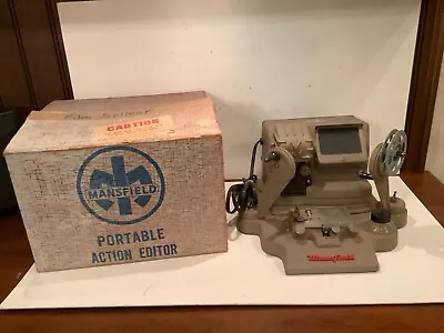 Vintage Mansfield Model 950 8mm Portable Action Editor W Box Movie Film Splicer • $34.95