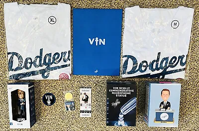 YOU CHOOSE Vin Scully Patch Coin Bobblehead Letter Jersey Ticket Microphone SGA • $39.99