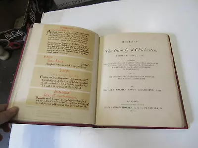 £7.97 • Buy 1871 English Genealogy, Family Of Chichester 1086-1870