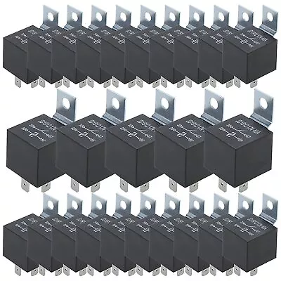AuInLand Car Relay Switch 4 Pin 12V DC 40 AMP 4 Prong Automotive Relay 25 Packs • $26.99