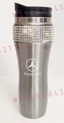 Mercedes Benz (Chrome) Stainless Steel Thermal Mug Tumbler Cup Travel 14oz • $34.99