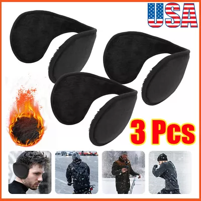 3Pcs Winter Ear Warmers Ear Muffs  Unisex Fleece Earwarmer Behind The Head Band • $6.78