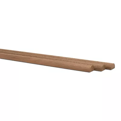 Split Walnut Wood Dowel Rods 1” X 36” Unfinished For DIY Refacing | Woodpeckers • $27.99