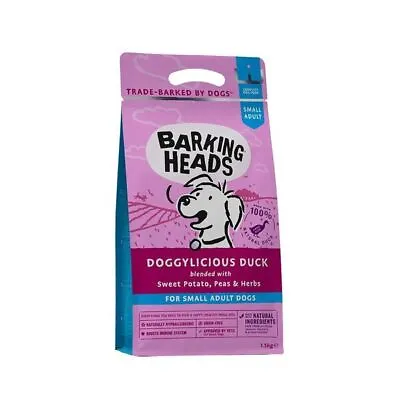 £18.58 • Buy Barking Heads Small Breed Doggylicious Duck Dry Dog Food - 1.5kg