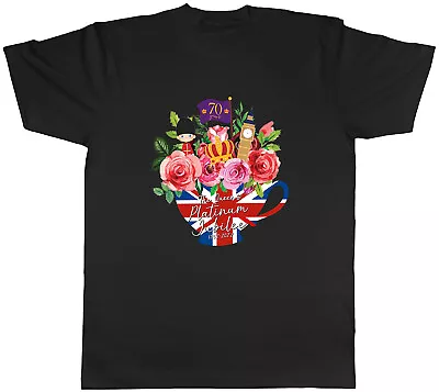 The Queen's Platinium Jubilee Royal Party Mens Unisex T-Shirt Tee Gift • £8.99