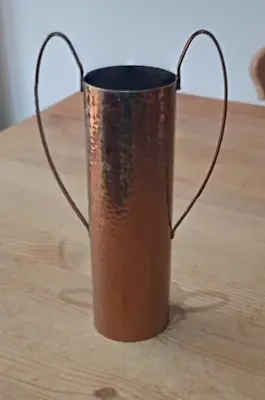 Copper Coloured Dry Flower Grass Holder Vase 25cm Tall • £8