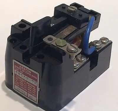 ARROW  28302UTF  LARGE  VINTAGE OPEN  BLOCK  230V  250V  MAINS  RELAY      Ad1y1 • £45