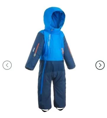 NEW Decathlon Baby Waterproof Ski Suit - 2 To 3years - XWARM PULL’N FIT - Blue • £26
