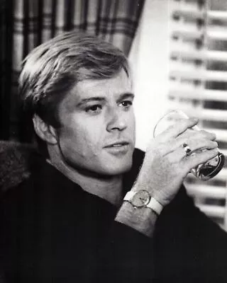 Robert Redford 1970's In Black Shirt Holding Drink 24x36 Inch Poster • $29.99