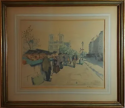T.F. (Tavik Frantisek) Simon   QUAI SAINT-MICHEL PARIS  Etching 1924 • $900