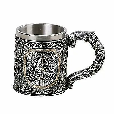 PT Medieval Knight Collectible Resin Figurine Drinkable Coffee Mug With Removabl • $26.99