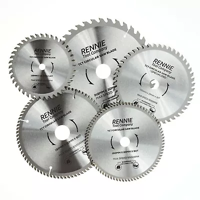 TCT Circular Wood Saw Blades 85mm - 305mm Fits Bosch Dewalt Festool Makita Etc • £23.99