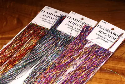 HOLOGRAPHIC MAGNUM FLASHABOU Fly Jig & Tying Flash Material By Hedron Inc. • $8.65