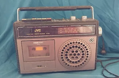 JVC Radio Cassette Recorder Vintage 1980s Boombox GhettoBlaster  • $25