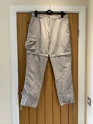 Vaude Women’s Walking Trousers Zip Off Size 44 • £4