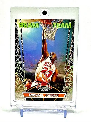 MICHAEL JORDAN 92-93 Topps Stadium Club #1 BEAM TEAM ! CHICAGO BULLS ! • $475