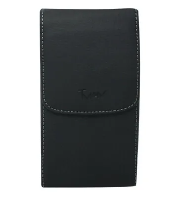 Black Vertical Leather Cover Belt Clip Side Case Pouch  5.15 X 2.75 X 0.7 Inch • $6.40