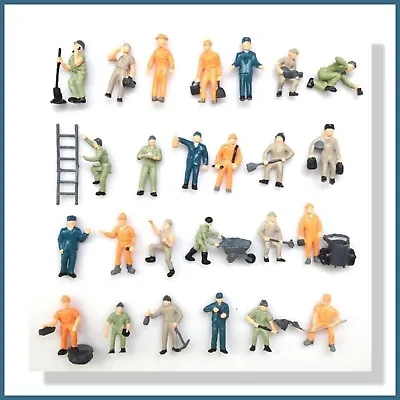 Painted Workmen Figures Suitable For OO / HO Gauge For Your Model Railway • £9.29