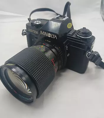 Minolta X-7A 35mm SLR Film Camera With Promaster 28-85mm Macro Lens Tested • $44.99