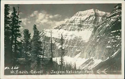 Mt Edith Cavell Jasper National Park Real Photo No 220 • £5.60