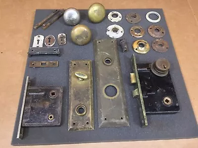 Vintage Mortise Iron Door Lock Back Plate Parts & Hardware. Skillman Russwin. • $40