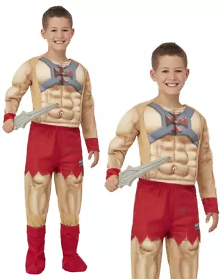 Kids He-Man Costume Boys Superhero Fancy Dress Outfit Masters Of The Universe • $40.96