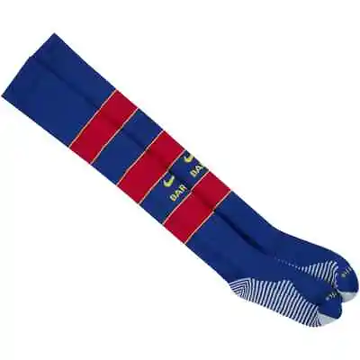 BNWT Barcelona FC NIKE 20-21 Home Socks Blue Size S UK 2.5-5 EU 34-48 • $16.99