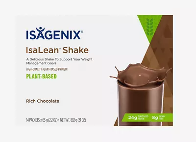 1 X ISAGENIX Plant-based IsaLean Shake Rich Chocolate Or Vanilla Chai Flavour • $85.49