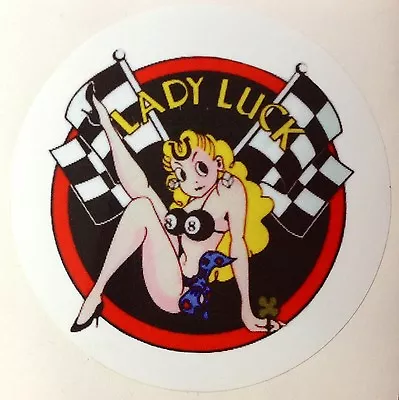 2-pack Rat Rod Hot Rod   Vintage Racing Rat Fink Sticker Rockabilly Lady Luck  • $4.20