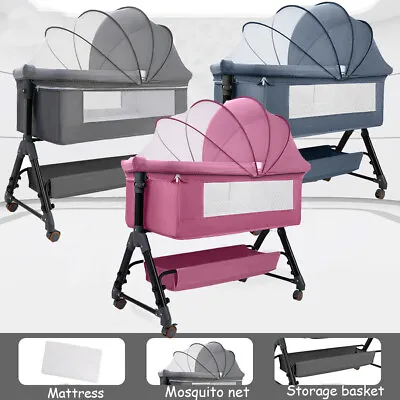 New All In 1 Deluxe Baby Portable Travel Cot Portacot Playpen Crib Bed Bassinet • $139.99