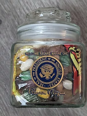 Ronald Reagan Presidential Seal Marine One VIP Gift Jelly Bean Jar • $395