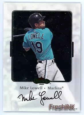 2000 Fleer Showcase Mike Lowell Fresh Ink Auto Autograph Marlins • $9