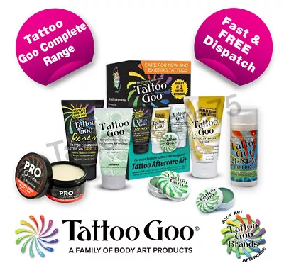 £14.99 • Buy Tattoo Goo Aftercare Range - Lotion Soap Tin Tattoo - Healing & Protection