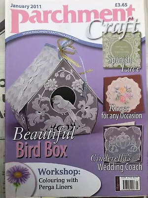 £2.50 • Buy Parchment Craft Magazine January 2011 Bird House, Valentine Cards, Roses, Coach