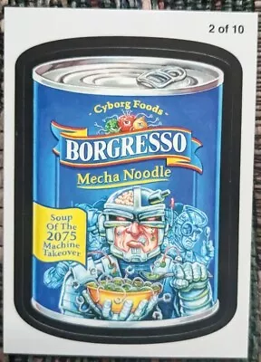 2011 Wacky Packages ANS8 Pack To The Future 2 Of 10 BORGRESSO Mecha Noodle  • $9.87