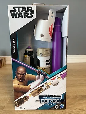 Star Wars Lightsaber Forge Mace Windu Purple Jedi Customizable - NEW - SEALED • $14.99