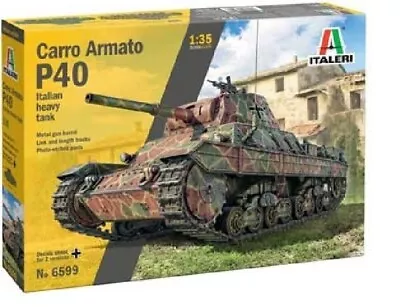 Italeri  1/35 Carro Armato P40 Italian Heavy Tank #6599📌USA 📌 • $31.98