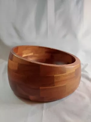 Michael Graves Design Huge Wood Bowl - Wooden Salad Or Chip Bowl • $52