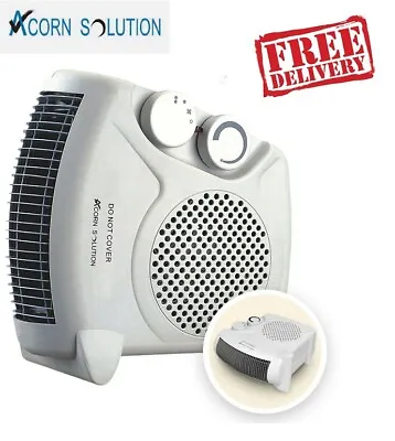 £15.44 • Buy Fan Heater 2KW 2000W Portable SILENT Electric FH06 Hot & Cold Air Upright 
